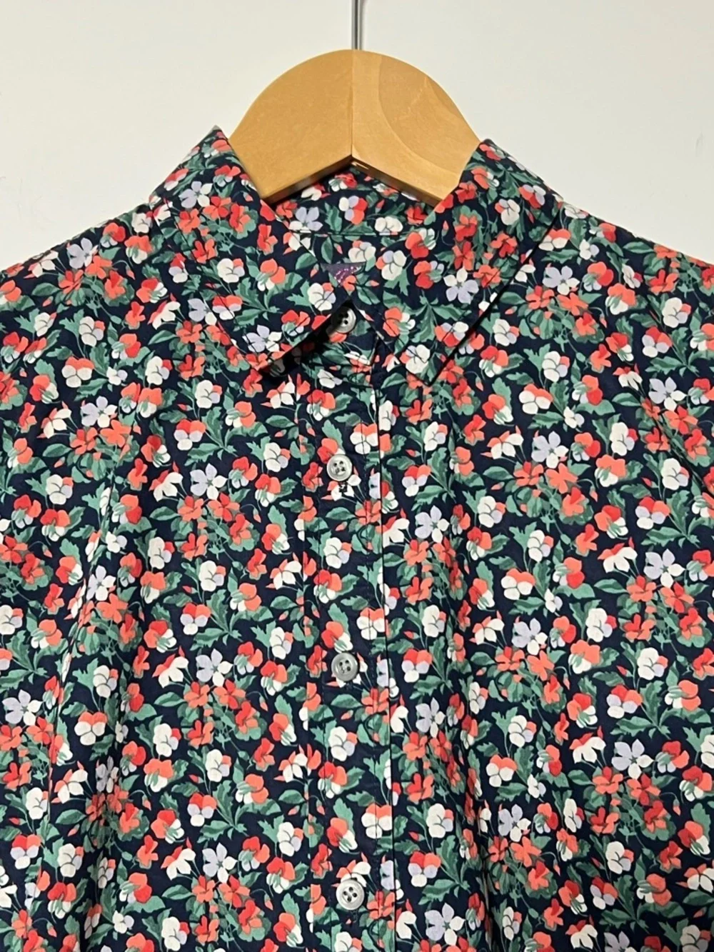 J. Crew Liberty Sarah Floral Cotton Button-Up Perfect Shirt